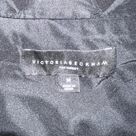 Victoria Beckham Dress Women’s Medium Black Polyester Blend Off The Shoulder Zip - Picture 3 of 13